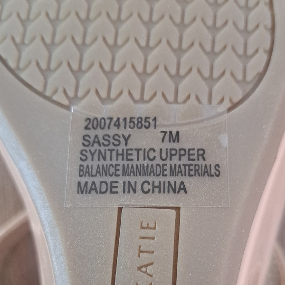 Kelly & Katie Sassy Wedge Sandal - Color: Nude - Size: 7 - Picture 10 of 10